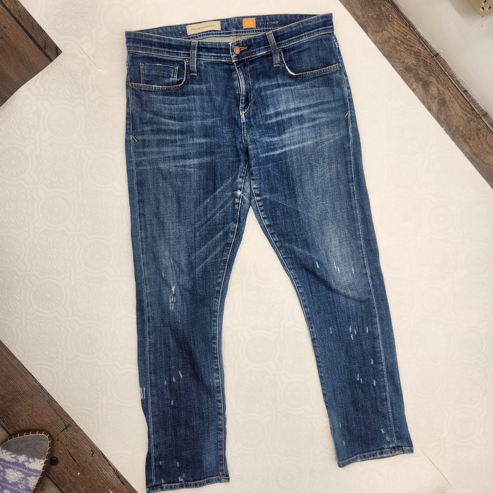 Pilcro & the Letterpress Anthropologie Distressed Skinny Jeans Women's Size 29